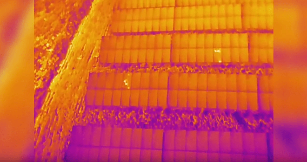 Inspecting Solar Panels with Thermal Drones