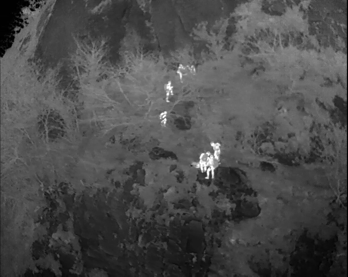 Aerial shop thermal imaging