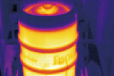 biervat slecht - Kontrola jakości produktu w przemyśle kamerą termowizyjną FLIR A50/A70