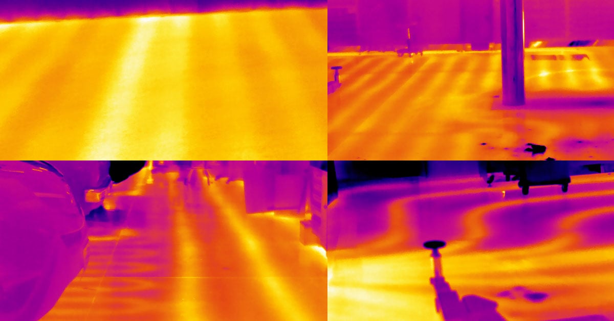 thermal camera for leak detection